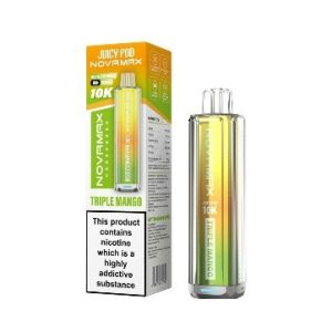 NOVA max 10000 puffs juicy pods Triple mango